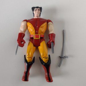 Vintage 1991 Wolverine w/ Snap Out Claws & Sword XMen Action Figure